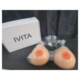 IVITA D Cup Strap on Silicone Breast Form Artificial Flase Breast with Strap Fake Boobs for Mastectomy Crossdresser Prosthesis