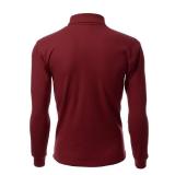 Xpril Double Long Sleeve Layer Turtleneck T-Shirt Burgundy L