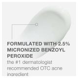 Neutrogena Stubborn Acne AM Face Treatment with 2.5% Micronized Benzoyl Peroxide Acne Medication, Oil-Free Daily Facial Treatment Reduces Size & Redness of Breakouts, Paraben-Free, 2.0 oz
