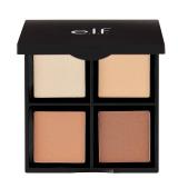e.l.f. Contour Palette, 4 Shades, Customizable, Easy to Apply, Sculpts, Shades, Brightens, Light/Medium, Infused with Vitamin E, All-Day Wear, 0.56 Oz