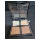 e.l.f. Contour Palette, 4 Shades, Customizable, Easy to Apply, Sculpts, Shades, Brightens, Light/Medium, Infused with Vitamin E, All-Day Wear, 0.56 Oz