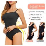ACPLK Strapless Shapewear for Women, Tummy Control Thong Bodysuit, Body Shaper Tank Top Small
