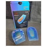Spenco Gel Heel Cup Shoe Inserts for Pain Relief from Heel Spurs or Bruising, Medium/Large