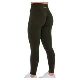 AUROLA Intensify Workout Leggings for Women Seamless Scrunch Tights Tummy Control Gym Fitness Girl Sport Active Yoga Pants (M, Cypress)