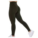 AUROLA Intensify Workout Leggings for Women Seamless Scrunch Tights Tummy Control Gym Fitness Girl Sport Active Yoga Pants (M, Cypress)