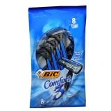 BIC Comfort 3 Disposable Men s Razor  3 Blade Razor for a Comfortable Shave  8-Count