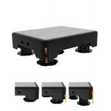 Adjustable Step Stool for Adults, Toddler Step Stools, 600 LBS Capacity Non-Slip Safety Step Platform for Elderly and Kids, Portable Stair Assist for Cars, Bedside, Kitchen, and Shower, Grey