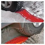 WawaAuto Foldable Emergency Tire Traction Pad, Car Escaper, Ideal to Unstuck Your Car From Snow, Ice, Mud and Sand -2 Pack