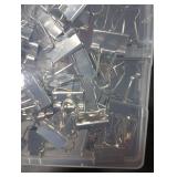 CUARUSUIKA Binder Clips, 50 Pack, 0.75 in Small Paper Clips for Office, Silver