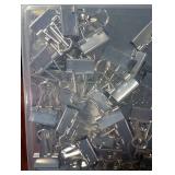 CUARUSUIKA Binder Clips, 50 Pack, 0.75 in Small Paper Clips for Office, Silver