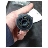 AutoSonic 7 Pin Blade to 4 Pin Flat Trailer Adapter | Female Trailer Connector Plug | 7 Way to 4 Way Converter | Flat Connection | Weatherproof Design