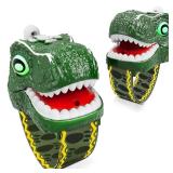 Dinosaur Walkie Talkies for Kids 2 Pack Camping Gear T-Rex Outdoor Toys for Boys Age 3-12 Year Old 3 Channel Long Range Birthday Gifts Easter Christmas Stocking Stuffers