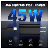 3Pack USB C Charger for Samsung Galaxy S24 Ultra, Super Quite Fast Charging Type C Block with 6FT C to C Cord for Samsung Galaxy Tab S9 S8 S23 Ultra S22 Ultra S23 S22 S21 Note 10 Plus 20