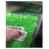 Briskbloom 2000PCS 5mm Resin Flatback Rhinestone, Peridot AB Color Flatback Jelly Resin Rhinestones for Mugs, Bottles, Tumblers, Craft Decoration, Loose Bling Glitter Diamond Stone