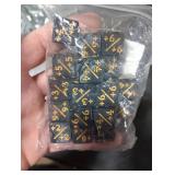 Gadpiparty Counters Token Dice Acrylic D6 Loyalty Dice Compatible with MTG, CCG, Card Gaming Accessory for Kids Learning Toys Black