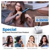 DOACE 220V to 110V Converter for European Travel - 350W Cordless Voltage Converter US to Europe, Power Converter Adapter Combo with PD Chargers for Hair Straightener Shaver Toothbrush Laptop Phone