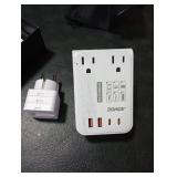 DOACE 220V to 110V Converter for European Travel - 350W Cordless Voltage Converter US to Europe, Power Converter Adapter Combo with PD Chargers for Hair Straightener Shaver Toothbrush Laptop Phone