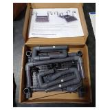 MLONDHSU Large Hanging Turtle Basking Platform, Aquatic Dock with Ramp for 20/25/29/55/40-Gallon Long Aquarium, 13-Inch Width, Turtle Tank Accessories(Grey and Black)