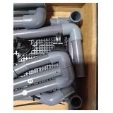 MLONDHSU Large Hanging Turtle Basking Platform, Aquatic Dock with Ramp for 20/25/29/55/40-Gallon Long Aquarium, 13-Inch Width, Turtle Tank Accessories(Grey and Black)