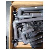 MLONDHSU Large Hanging Turtle Basking Platform, Aquatic Dock with Ramp for 20/25/29/55/40-Gallon Long Aquarium, 13-Inch Width, Turtle Tank Accessories(Grey and Black)