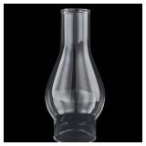 JIAOGEPENGYOU 2.13 Inch Base by 6.5 Inch Oil Lamp Chimney Replacement,Tall Kerosene Globe,Clear Oil Lamps Glass Globe,Hurricane Lamp Globes Shade Cover,Glass Chimney for Oil Lamps for Indoor Use