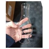 JIAOGEPENGYOU 2.13 Inch Base by 6.5 Inch Oil Lamp Chimney Replacement,Tall Kerosene Globe,Clear Oil Lamps Glass Globe,Hurricane Lamp Globes Shade Cover,Glass Chimney for Oil Lamps for Indoor Use