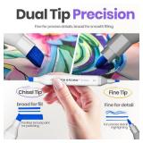 JACK BROWN 120 Colors Alcohol Markers Set with Fine & Chisel Dual Tip - Professional Art Markers for Adults & Kids, Perfect for Drawing, Sketching, Coloring & Animation - Includes Durable Marker Case