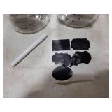 Datttcc Glass Jars,Set of 2 Glass Food Storage Containers with Wooden Lids,Clear Glass Canister Sets for Sugar,Tea,Coffee,Snack,Spice,Herbs(33 oz/ 1000 ml)