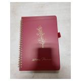 Undated Weekly Planner, Weekly To Do List Notebook with Goal & Habit Tracker Organizer, A5 Weekly Planner Notebook with Spiral Binding, 6.1 x 8.2 - Burgundy