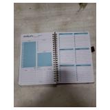 Undated Weekly Planner, Weekly To Do List Notebook with Goal & Habit Tracker Organizer, A5 Weekly Planner Notebook with Spiral Binding, 6.1 x 8.2 - Burgundy