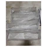 Nieifi Spice Rack Wall Mount, 4 Pack, Clear, Screw or Adhesive Installation, Spice Rack Organizer for Your Kitchen Cabinet or Pantry Door