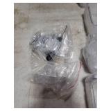 Nieifi Spice Rack Wall Mount, 4 Pack, Clear, Screw or Adhesive Installation, Spice Rack Organizer for Your Kitchen Cabinet or Pantry Door