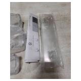 Nieifi Spice Rack Wall Mount, 4 Pack, Clear, Screw or Adhesive Installation, Spice Rack Organizer for Your Kitchen Cabinet or Pantry Door