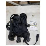 YUDODO Front Pet Carrier Backpack for Small Dogs and Cats, Secure and Breathable Mesh, Ergonomic Support, Adjustable for Walking, Hiking, or Travel (Black-Pro S)