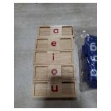 Learning Toys for 3 4 5 Years Old Kids - Short Vowel Letters Sorting Spelling Reading Toy Set with Double-Sided Flash Cards, Preschool Kindergarten Learning Activities Toy for Boys Girls