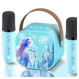 Frozen Toys for Girls Mini Karaoke Machine for Kids Princess Toys 3 4 5 6 7 8 9 10 Year Old Girl Birthday Gifts Kids Toys Toddler Wireless Microphones