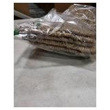 Vertintong Woven Scallop Christmas Tree Collar 24-inch Rattan Christmas Tree Ring Farmhouse Natural Woven Rustic Base Cover Skirt for Xmas Decoration