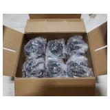 Kate Aspen Vintage Ribbed Glass Black Candlestick Holders, Pillar Candle, Tealight & Votive Candle Holders (Set of 6, 3 Assorted Sizes), Dining Table Decor, Shelf Decor, Centerpiece