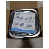 Veken Innovation Award Winner Stainless Steel Cat Water Fountain, 95oz/2.8L Automatic Pet Fountain with 6 Replacement Filters &  Pre-Filter Sponges & Silicone Mat for Cats, Dogs (Silver)