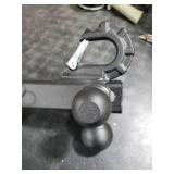 REYSUN Patented Forged Trailer Hitch Tri-Ball Hitch with Hook: 3 Sizes in 1 Tow Ball Hitch, Fits 2-inch Hitch Receiver, Secure Locking Mechanism, Matt Black