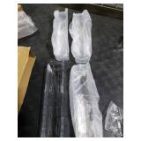 Nieifi Spice Rack Wall Mount, 4 Pack, Clear, Screw or Adhesive Installation, Spice Rack Organizer for Your Kitchen Cabinet or Pantry Door