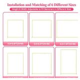 Wokceer Wedding Arch Backdrop Stand Square 7.2 x 6.6 FT Wedding Arches for Ceremony Metal Balloon Arch Frame for Weddings Birthday Party Garden Arbor Anniversary Event Decor