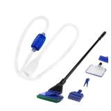 AQUANEAT Aquarium Vacuum Siphon, Hand Pump Fish Tank Water Changer, with Fish Net Algae Scraper 5 in 1 Cleaning Set MISSING PIECES
