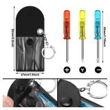 Jutom 18 Pcs Mini Construction Helmet Keychains Tape Measure Screwdriver Bulk Valentine
