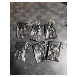 Jutom 18 Pcs Mini Construction Helmet Keychains Tape Measure Screwdriver Bulk Valentine