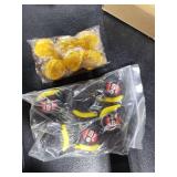 Jutom 18 Pcs Mini Construction Helmet Keychains Tape Measure Screwdriver Bulk Valentine