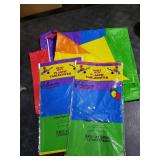 PHOGARY Rainbow Tablecovers for Party Table Decoration, 3 Pieces Disposable Plastic Rectangular Table Covers, Rainbow Tablecloths for Summer Beach Birthday Party Supplies