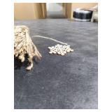 100 Pcs Christmas Unfinished Wooden Snowflake Ornaments Snowflake Hanging Cutouts Blank Wood Slices with Cord Craft Embellishments for Xmas Tree Decorations