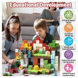 Intoypad 300PCS Magnetic Blocks for Kids, 0.8in Magnetic Building Block Toys for Boys Girls Age 3 4 5 6 7 8 9 10 Magnet Cubes Game Magnetic Tiles STEM Toys Christmas Birthday Gifts for Kids Toddlers