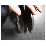 eoere 2 PCS 7-1/2 Circular Plate, Weldable Heavy Duty Round Metal Steel Sheet Base Plate Flat Disks, Thickness 9/32